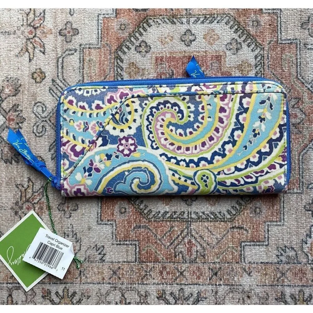 Vera Bradley Floral Paisley Card Holder Wallet - Picture 2 of 9